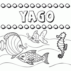 Desenhos do nome Yago para imprimir e colorir com as crianças