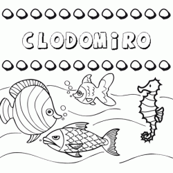Desenhos do nome Clodomiro para imprimir e colorir com as crianças