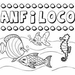 Desenhos do nome Anfiloco para imprimir e colorir com as crianças