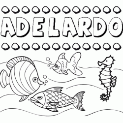 Desenhos do nome Adelardo para imprimir e colorir com as crianças