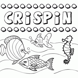 Desenhos do nome Crispín para imprimir e colorir com as crianças
