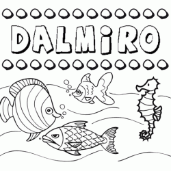 Desenhos do nome Dalmiro para imprimir e colorir com as crianças