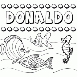 Desenhos do nome Donaldo para imprimir e colorir com as crianças