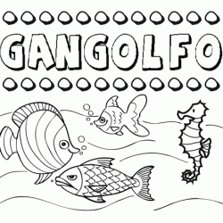 Desenhos do nome Gangolfo para imprimir e colorir com as crianças