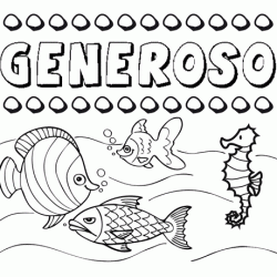 Desenhos do nome Generoso para imprimir e colorir com as crianças