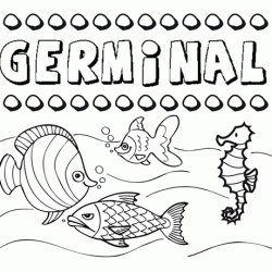 Desenhos do nome Germinal para imprimir e colorir com as crianças