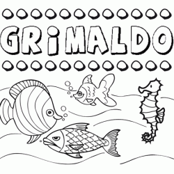 Desenhos do nome Grimaldo para imprimir e colorir com as crianças