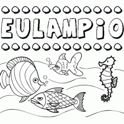 Desenhos do nome Eulampio para imprimir e colorir com as crianças