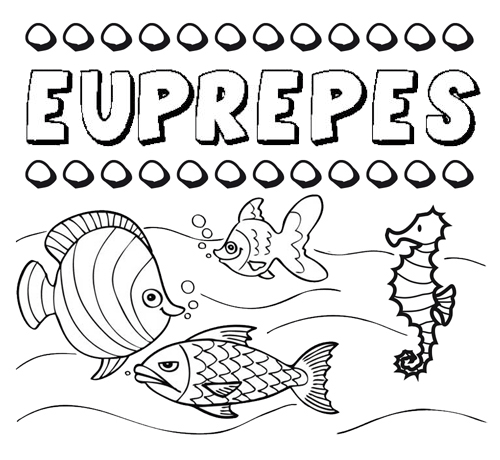 Desenhos do nome Euprepes para imprimir e colorir com as crianças