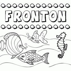 Desenhos do nome Frontón para imprimir e colorir com as crianças