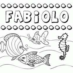 Desenhos do nome Fabiolo para imprimir e colorir com as crianças