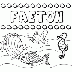 Desenhos do nome Faetón para imprimir e colorir com as crianças