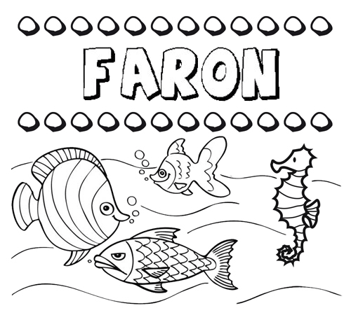 Desenhos do nome Farón para imprimir e colorir com as crianças