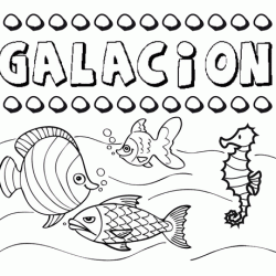 Desenhos do nome Galación para imprimir e colorir com as crianças