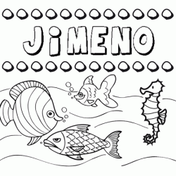 Desenhos do nome Jimeno para imprimir e colorir com as crianças