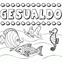 Desenhos do nome Gesualdo para imprimir e colorir com as crianças