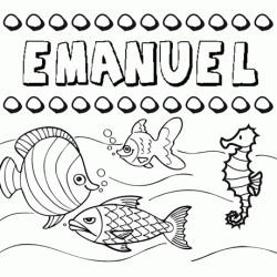 Desenhos do nome Emanuel para imprimir e colorir com as crianças
