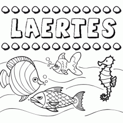 Desenhos do nome Laertes para imprimir e colorir com as crianças
