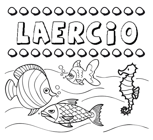 Desenhos do nome Laercio para imprimir e colorir com as crianças