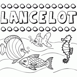 Desenhos do nome Lancelot para imprimir e colorir com as crianças