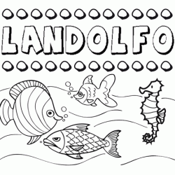 Desenhos do nome Landolfo para imprimir e colorir com as crianças