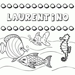 Desenhos do nome Laurentino para imprimir e colorir com as crianças