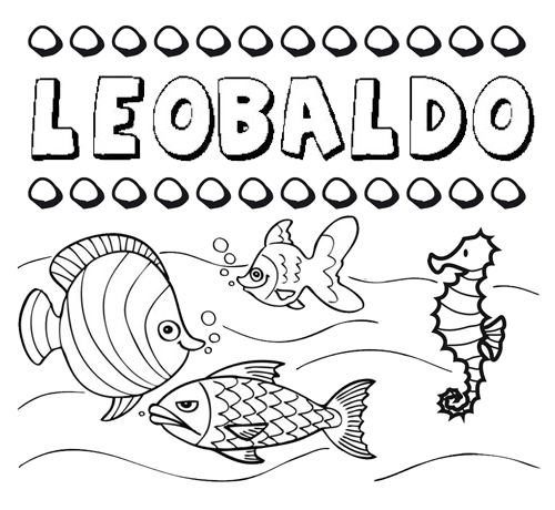 Desenhos do nome Leobaldo para imprimir e colorir com as crianças