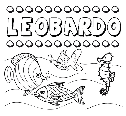 Desenhos do nome Leobardo para imprimir e colorir com as crianças