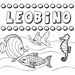 Desenhos do nome Leobino para imprimir e colorir com as crianças