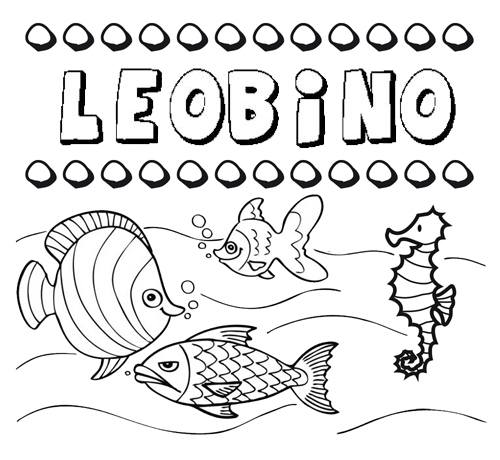 Desenhos do nome Leobino para imprimir e colorir com as crianças