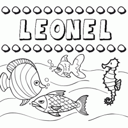 Desenhos do nome Leonel para imprimir e colorir com as crianças