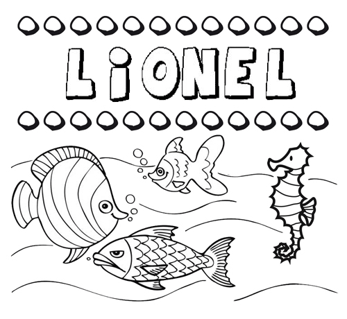 Desenhos do nome Lionel para imprimir e colorir com as crianças