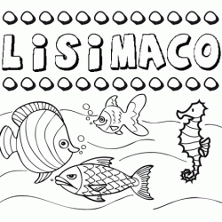 Desenhos do nome Lisímaco para imprimir e colorir com as crianças