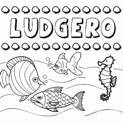 Desenhos do nome Ludgero para imprimir e colorir com as crianças