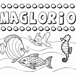 Desenhos do nome Maglorio para imprimir e colorir com as crianças