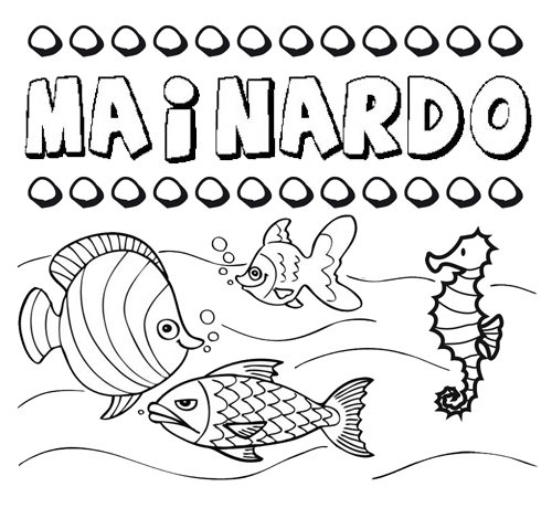 Desenhos do nome Mainardo para imprimir e colorir com as crianças