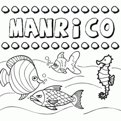 Desenhos do nome Manrico para imprimir e colorir com as crianças