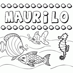Desenhos do nome Maurilo para imprimir e colorir com as crianças