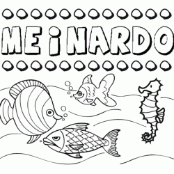 Desenhos do nome Meinardo para imprimir e colorir com as crianças