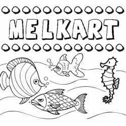 Desenhos do nome Melkart para imprimir e colorir com as crianças