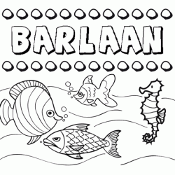 Desenhos do nome Barlaán para imprimir e colorir com as crianças