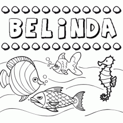 Desenhos do nome Belinda para imprimir e colorir com as crianças