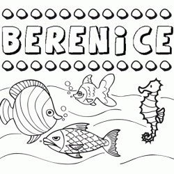 Desenhos do nome Berenice para imprimir e colorir com as crianças