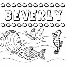 Desenhos do nome Beverly para imprimir e colorir com as crianças