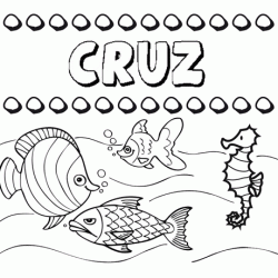 Desenhos do nome Cruz para imprimir e colorir com as crianças