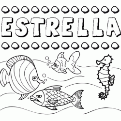 Desenhos do nome Estrella para imprimir e colorir com as crianças