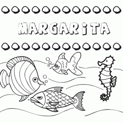 Desenhos do nome Margarita para imprimir e colorir com as crianças