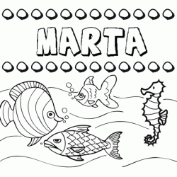 desenho de maria e marta para colorir