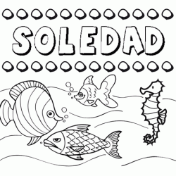 Desenhos do nome Soledad para imprimir e colorir com as crianças