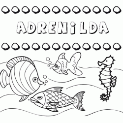 Desenhos do nome Adrenilda para imprimir e colorir com as crianças